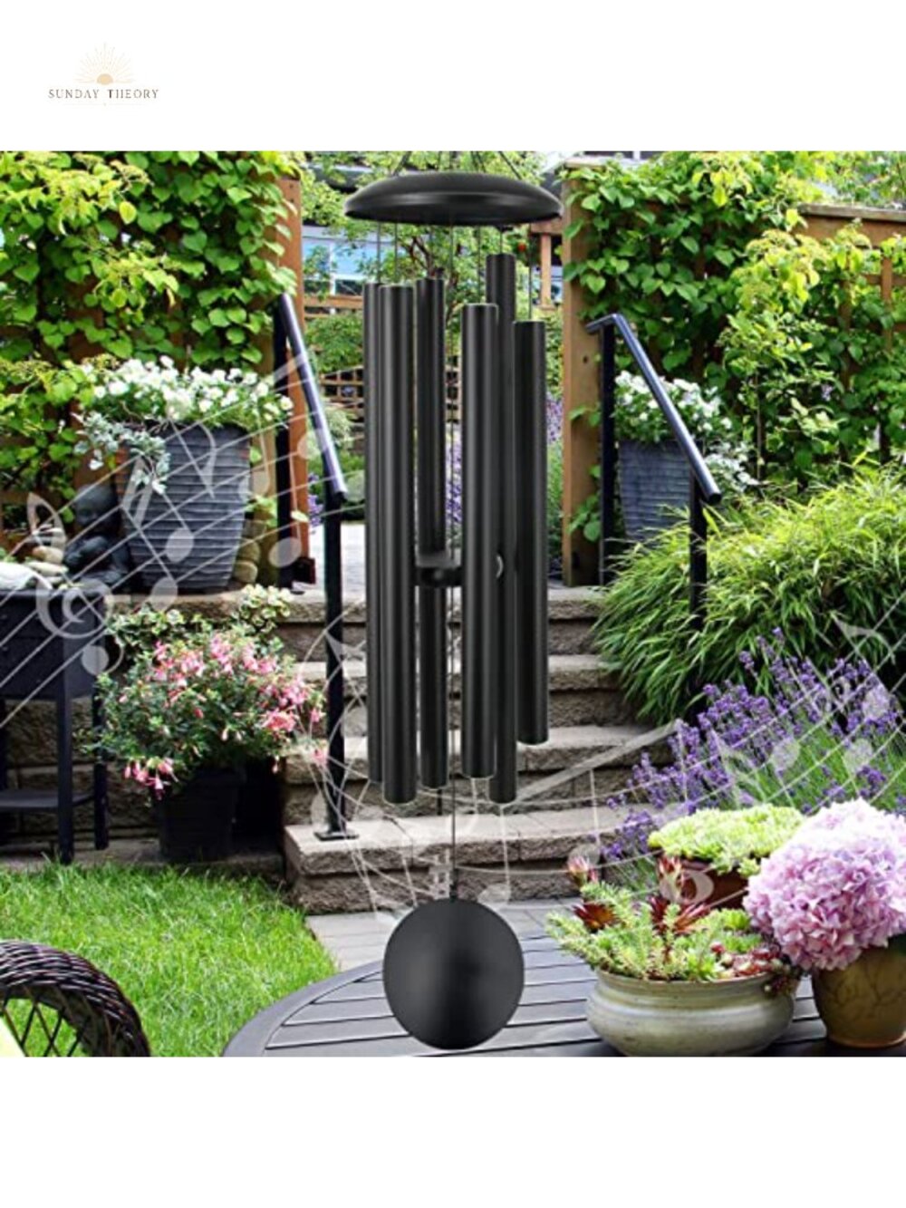 45 Inch Memorial Wind Chimes with 6 Heavy Aluminum Tubes